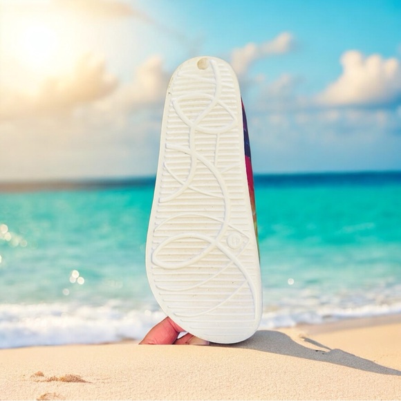 Tie-Dye Sandals Adjustable Straps Contoured Footbed New Size 41 or 10 - Picture 7 of 8